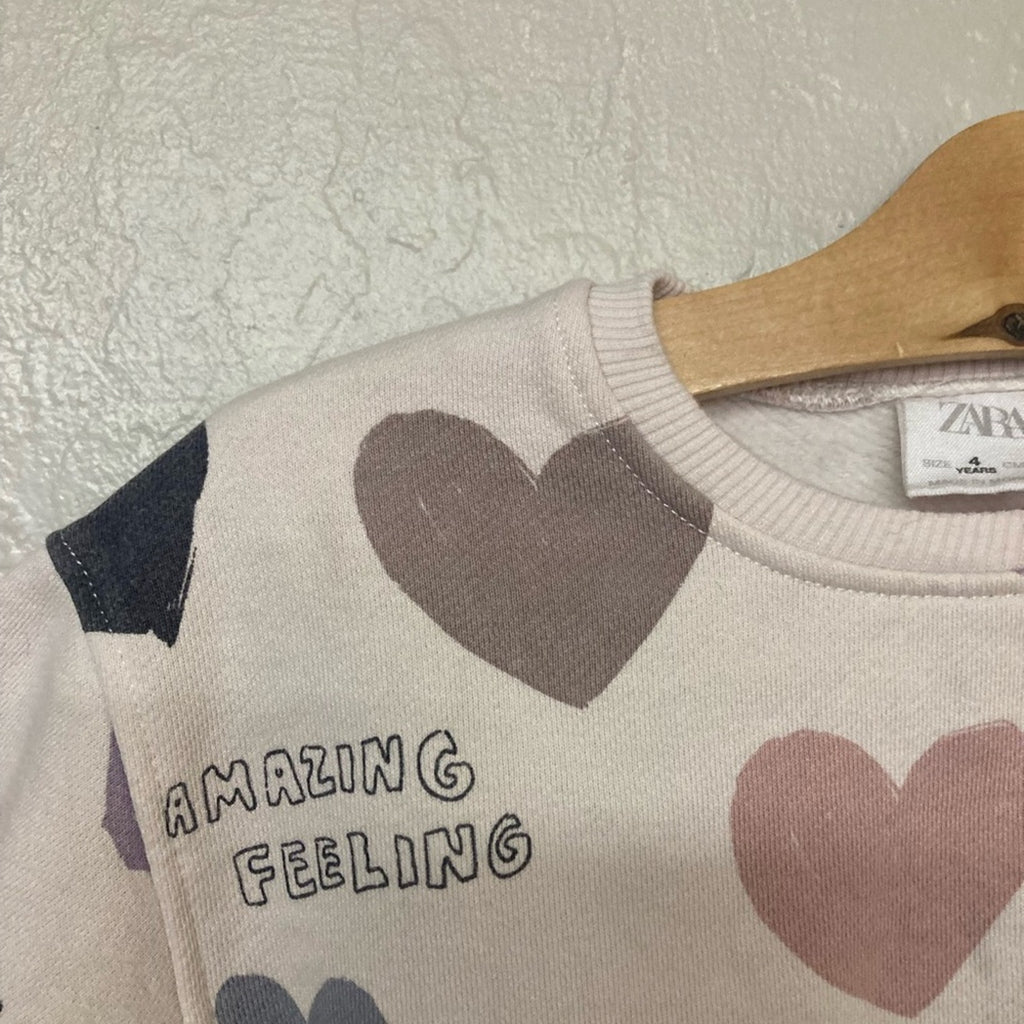 zara girls' hearts outfit 4Y