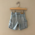 zara boys' denim cargo shorts 18-24M