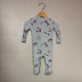 angel dear blue horse footie 0-3M