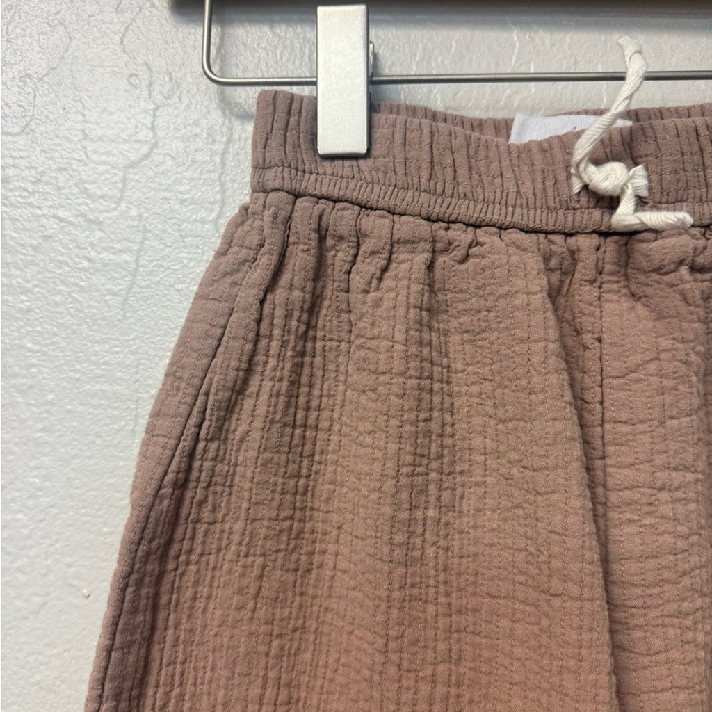 zara girls' mauve wide leg pants 4Y