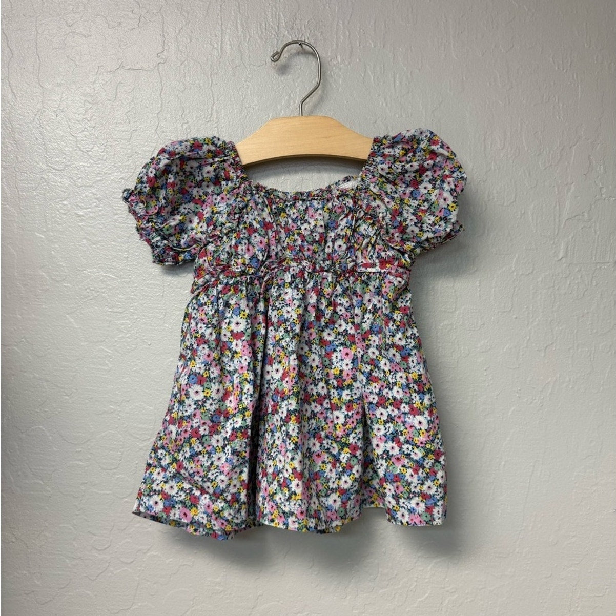 baby gap floral dress white bloomers 12-18M
