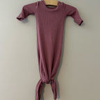 caden lane purple waffle bamboo gown newborn