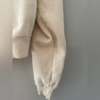 brandy melville cream hoodie zip-up