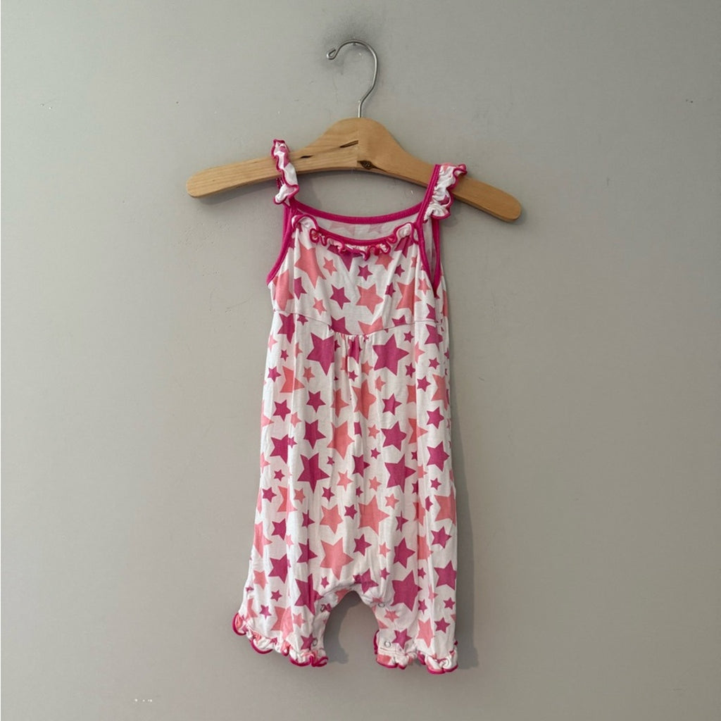 kickee pants pink star romper 18-24M