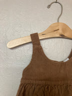 carter's brown corduroy pinaore