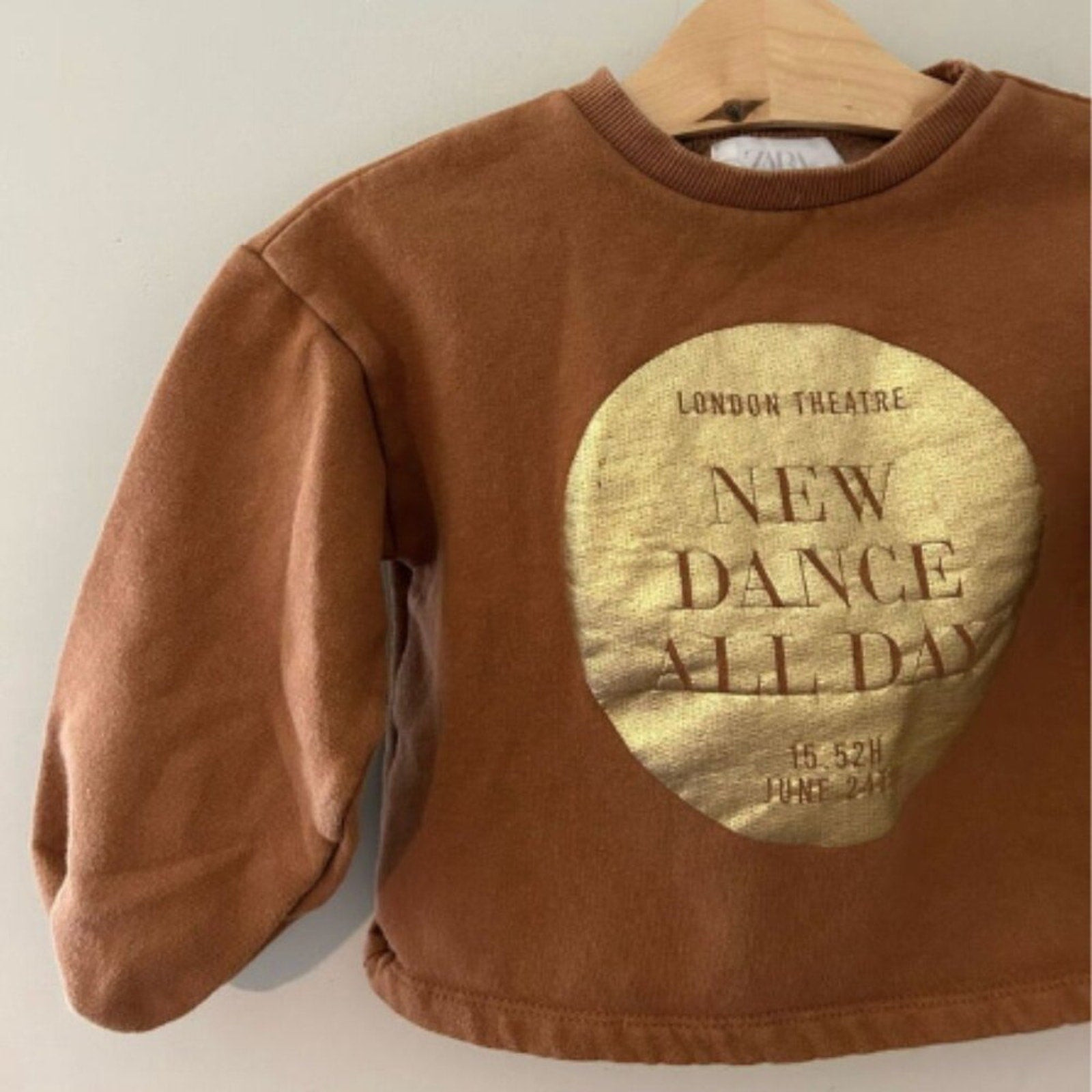zara girls' london dance sweatshirt 6Y