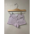 zara girls' purple denim shorts 12-18M