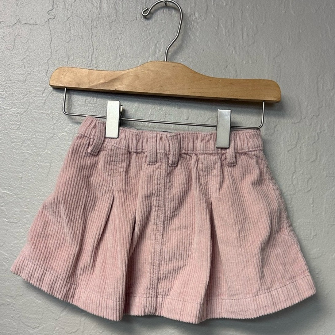 zara pink corduroy skirt 3Y