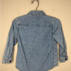 zara denim button-down 4-5Y