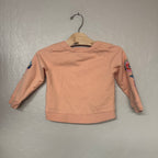 peek pink embroidered pullover 2T