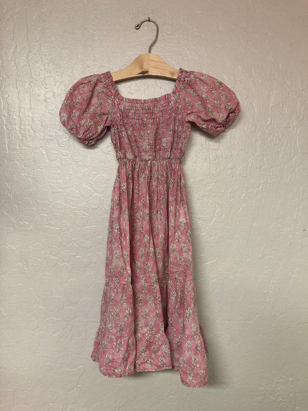 zara tiered floral dress 6Y