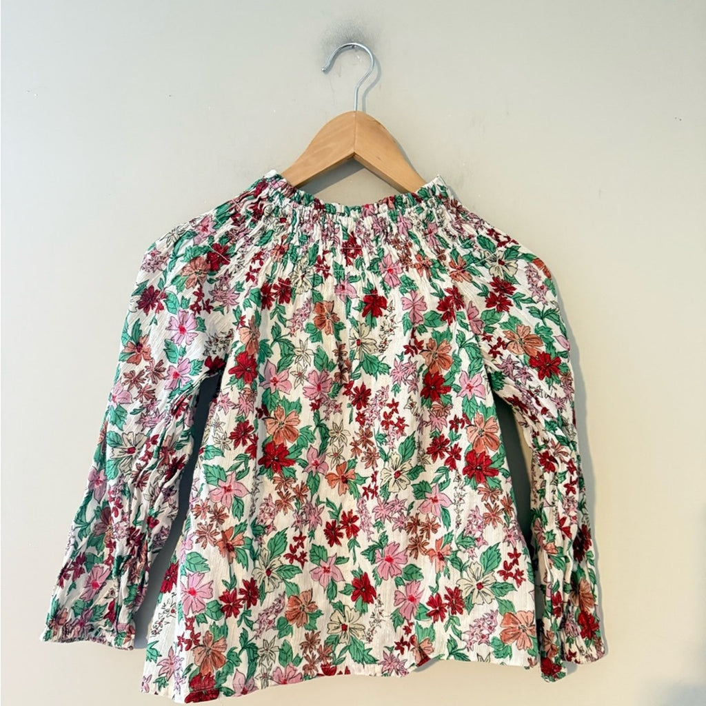 crewcuts girls' poinsettia top 8Y