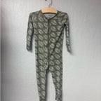 brave little ones green leaf bamboo footie 18-24M