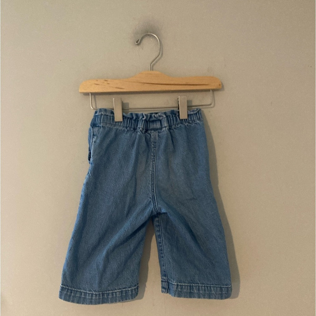 baby gap vintage wide leg crop jeans 3Y