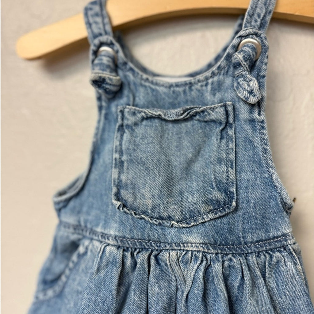 zara denim dress 18-24M