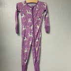 little sleepies girls' purple unicorn footie 12-18M
