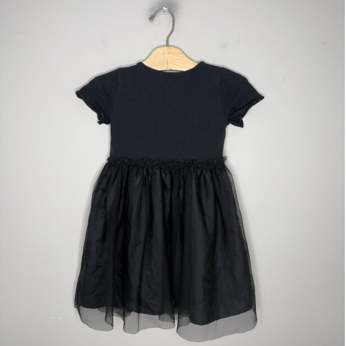 h&m x disney black minnie mouse dress 3-4Y