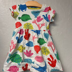 mini boden colorful fish dress 3-4Y