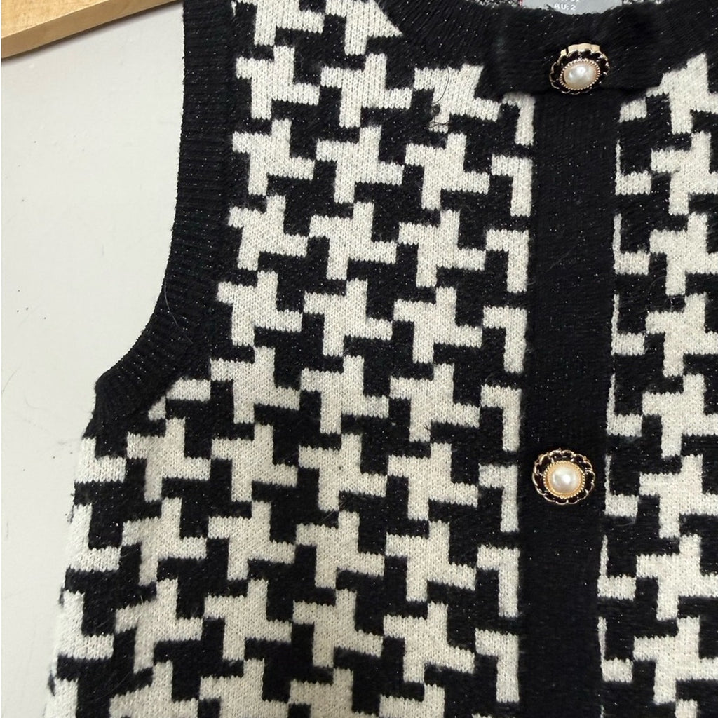 tahari houndstooth dress 2T