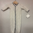 tea collection girls' gray romper 3-6M