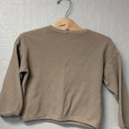 quicy mae boys' tan long-sleeve tee 4-5Y
