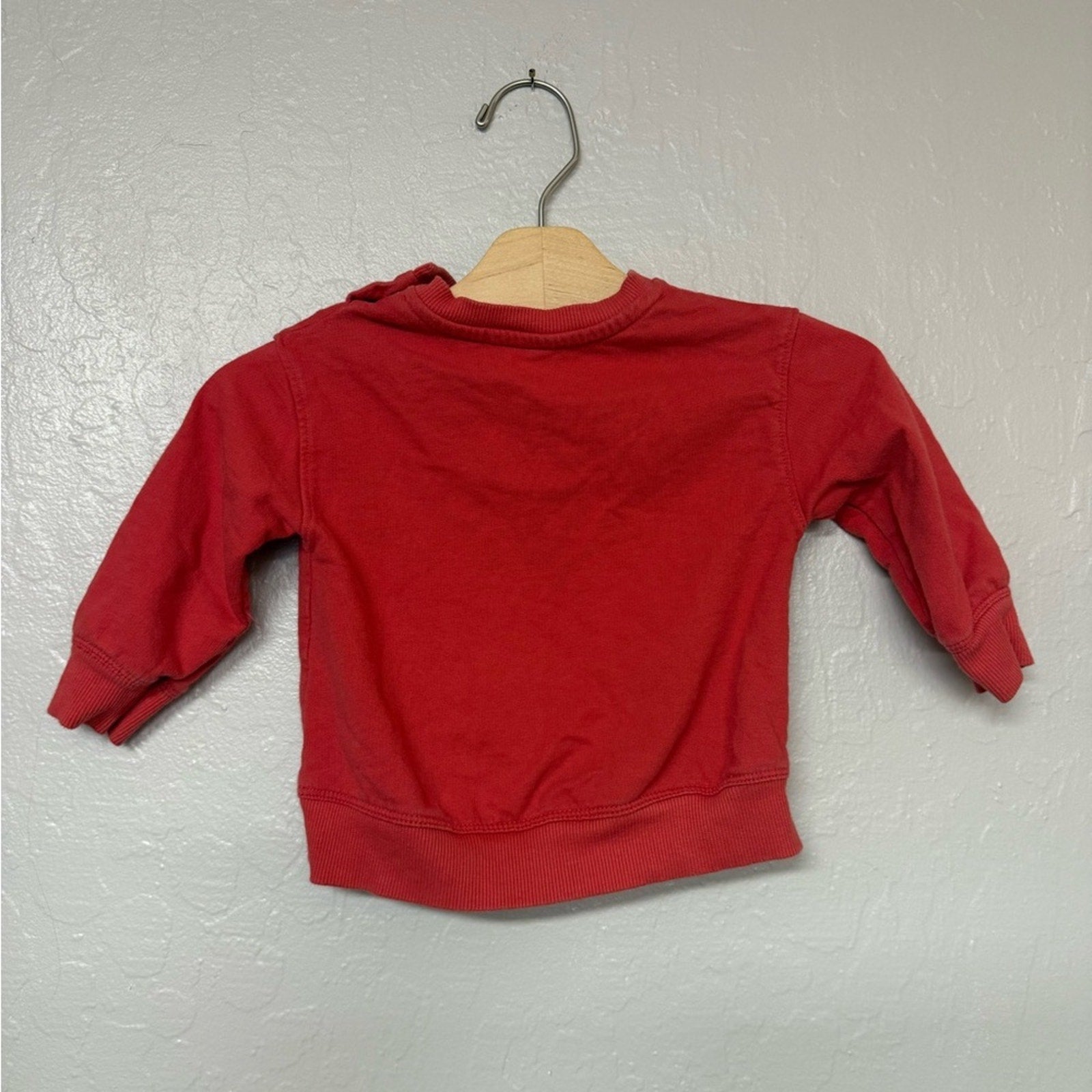 little co. girls' red sweatshirt 12M
