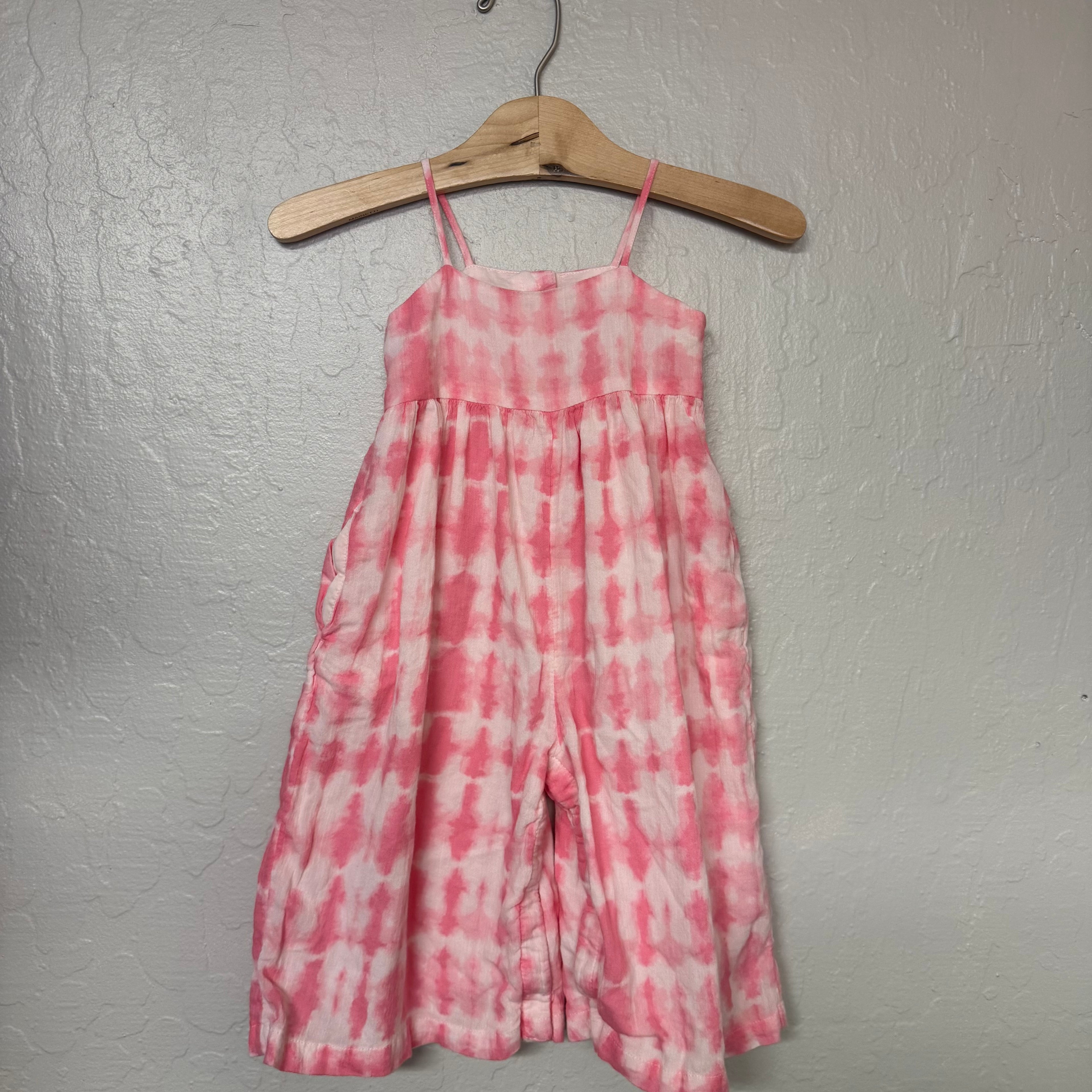 janie and jack pink romper 12-18M