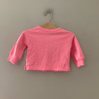 baby gap girls' hot pink sweatshirt 12-18M