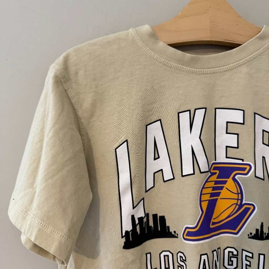 zara cream lakers t shirt 8-9Y