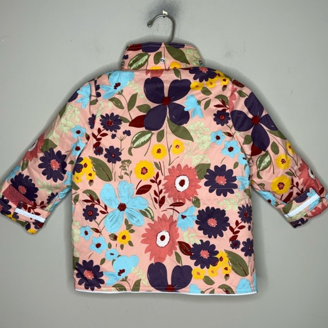 hanna andersson floral ski jacket 3Y