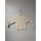 zara ribbed cream top sweater 9-12M