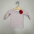 janie and jack stripe long-sleeve tee floral 2Y