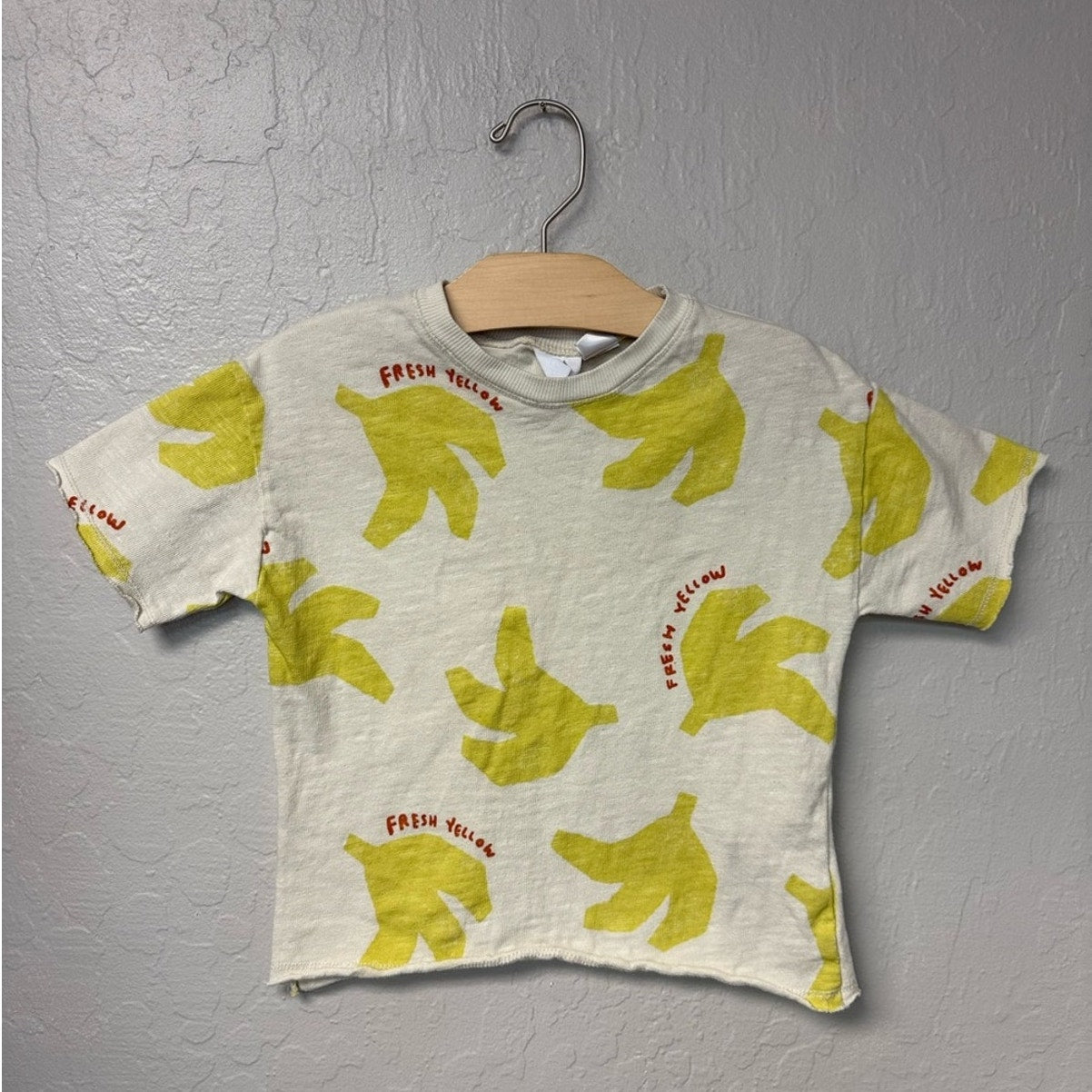 zara boys' banana tee banana 3-4Y