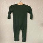 baby mori green bamboo zippy 9-12M
