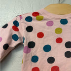 hanna andersson pink polka dot long-sleeve tee 6-12M