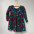 hanna andersson navy floral dress 3T