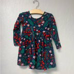 hanna andersson navy floral dress 3T