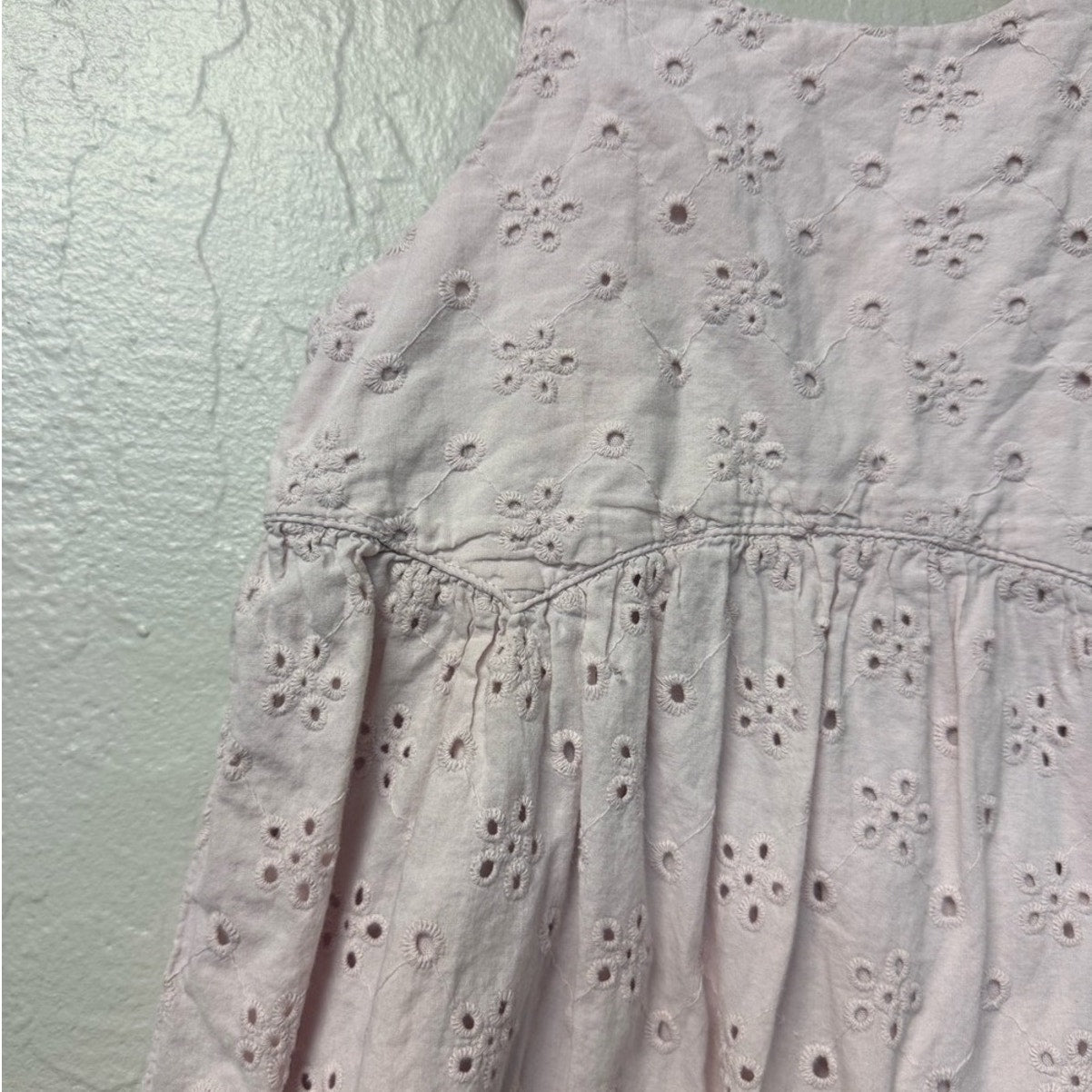 zara light purple eyelet dress 6Y