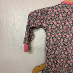 sweet bamboo girls’ blue floral pajama set 18-24M