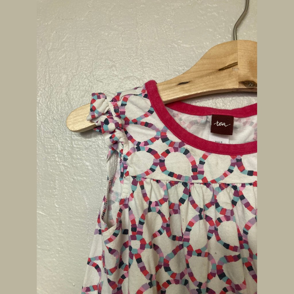 tea collection ruffle dress 6Y