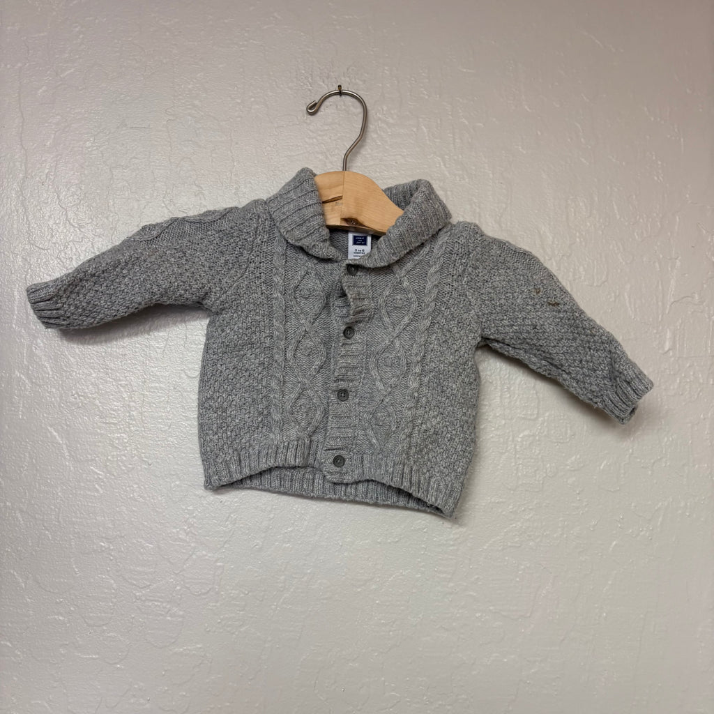 janie and jack boys’ gray sweater 3-6M