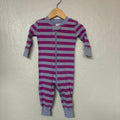 hanna andersson girls' striped pajama 3-6M