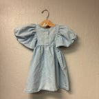 h&m girls' denim dress strawberry print 18M