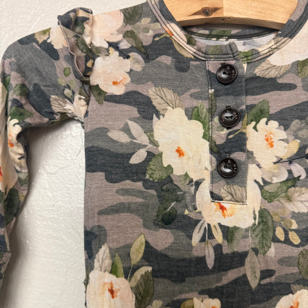 gigi & max floral bamboo romper 12-18M