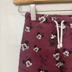 zara maroon mickey mouse sweatpants 18-24M