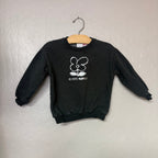 zara girls black metallic sweatshirt 3-4Y