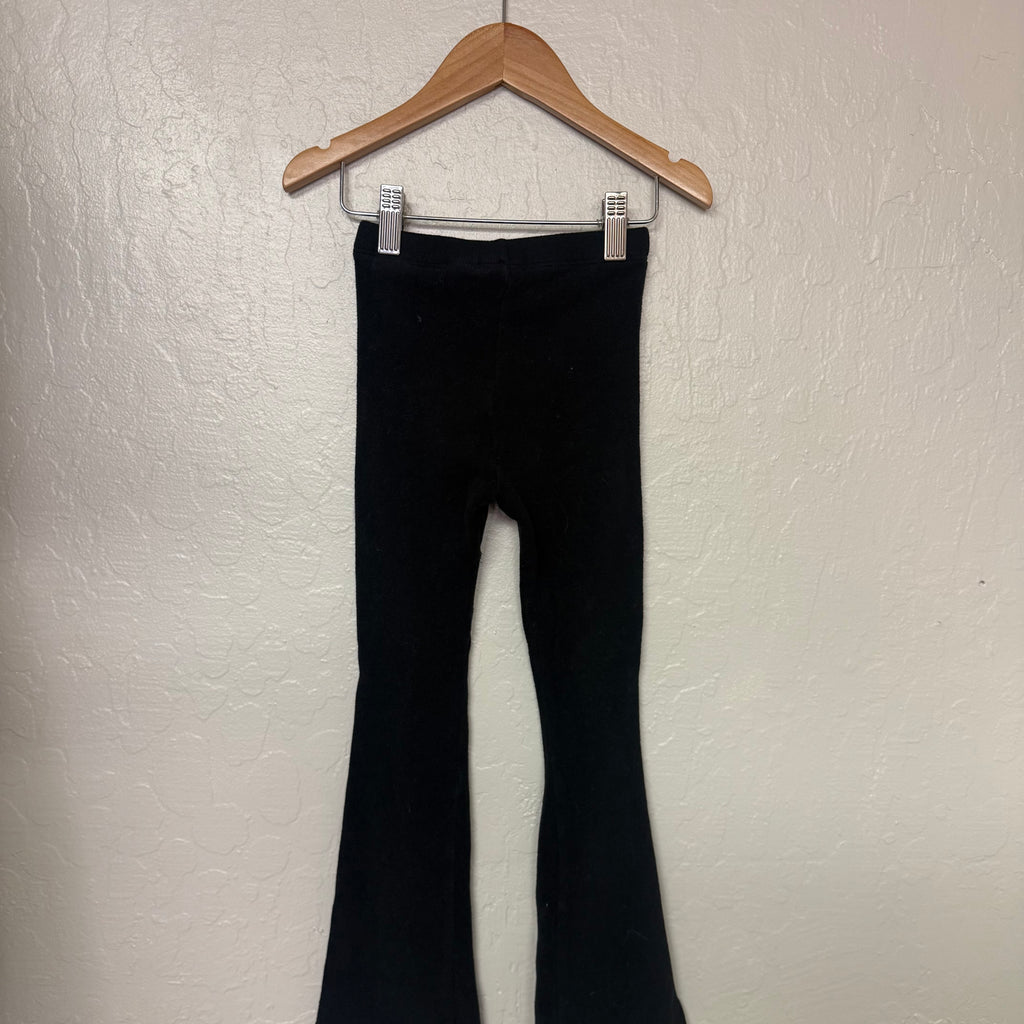 zara girls black flare leggings 5Y