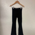 zara girls black flare leggings 5Y