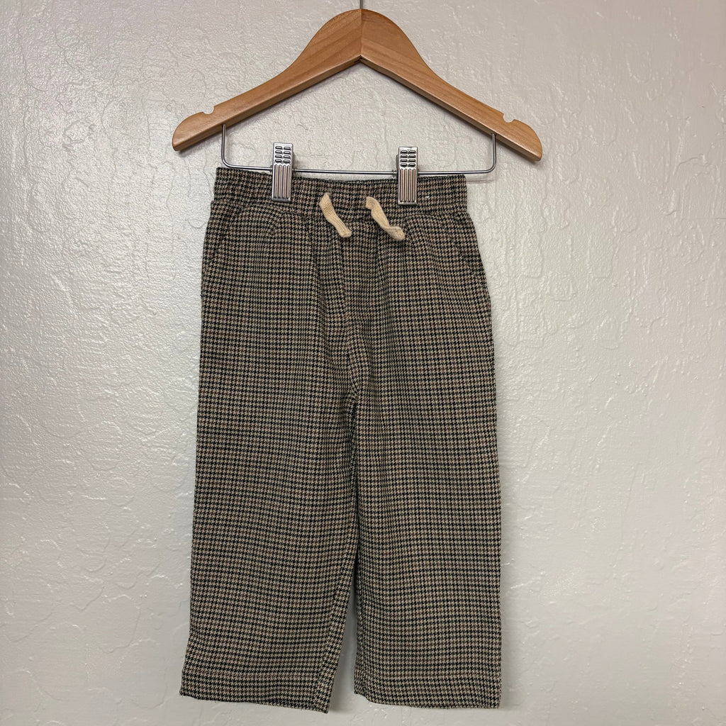 cotton on baby boys brown houndstooth pants 12-18M