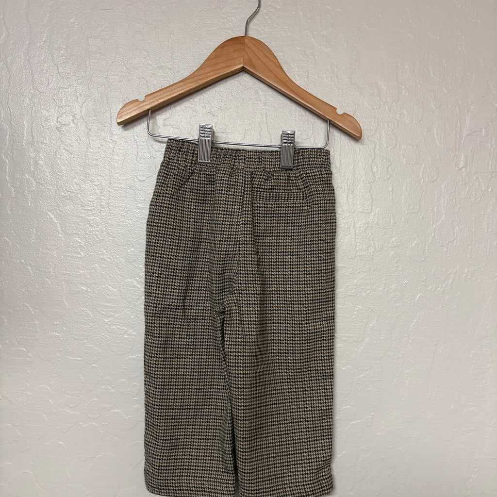 cotton on baby boys brown houndstooth pants 12-18M